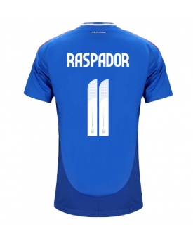 Italia Giacomo Raspadori #11 Maglia Gara Casa Repliche Europei 2024